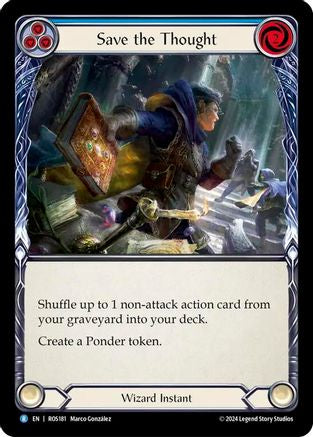 Save the Thought (Blue) (ROS181) [Rosetta] Rainbow Foil - Deck Out Gaming