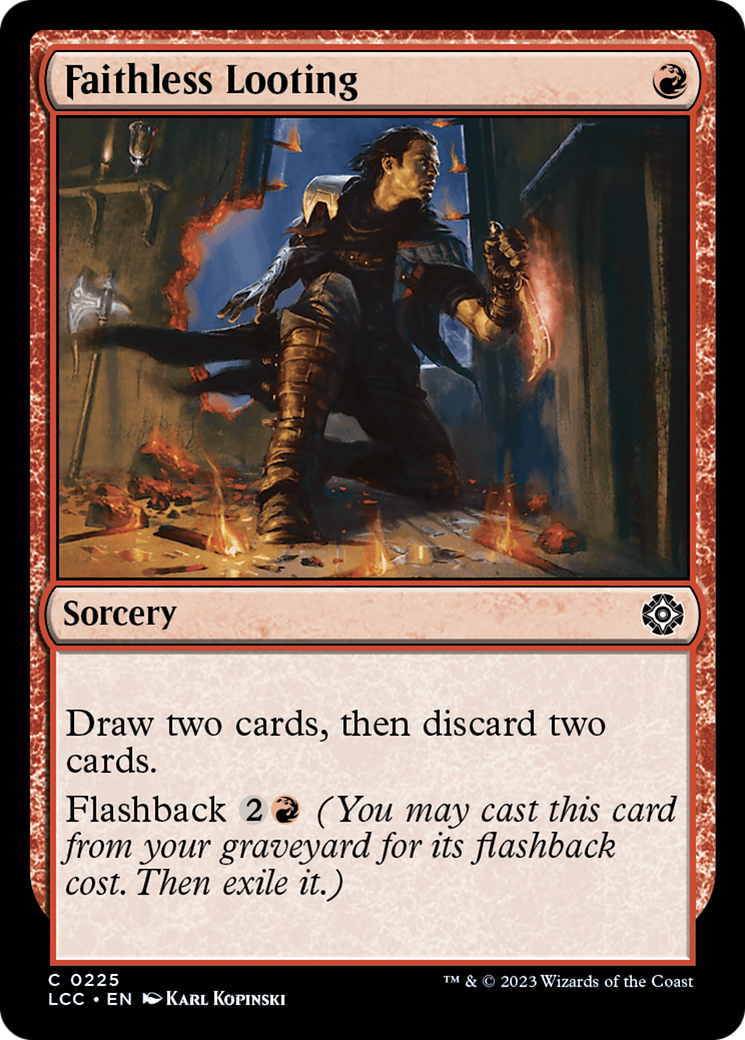 Faithless Looting (225) [The Lost Caverns of Ixalan Commander] - Deck Out Gaming
