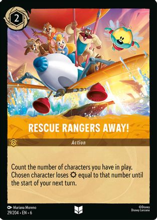 Rescue Rangers Away! (29/204) [Azurite Sea] - Deck Out Gaming