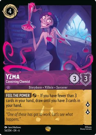 Yzma - Conniving Chemist (56/204) [Azurite Sea] Cold Foil - Deck Out Gaming