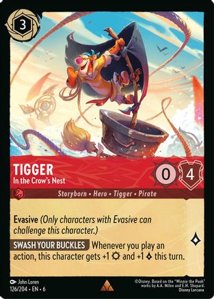 Tigger - In the Crow's Nest (126/204) [Azurite Sea] - Deck Out Gaming