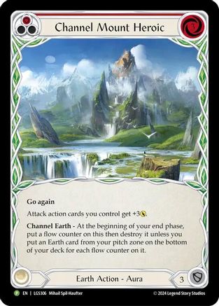 Channel Mount Heroic - LGS306 (LGS306) [Flesh and Blood: Promo Cards] Cold Foil - Deck Out Gaming