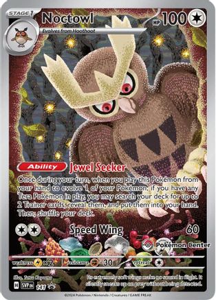 Noctowl - 141 (Pokemon Center Exclusive) (141) [SV: Scarlet & Violet Promo Cards] Holofoil - Deck Out Gaming
