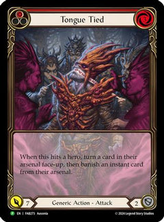 Tongue Tied (Extended Art) - FAB273 (FAB273) [Flesh and Blood: Promo Cards] Rainbow Foil - Deck Out Gaming