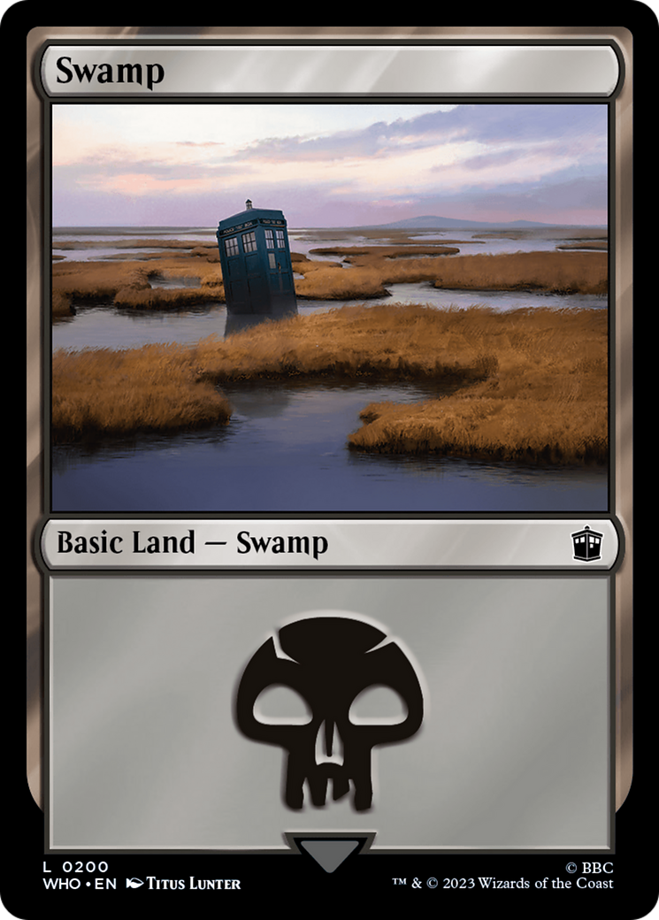 Swamp (0200) (200) [Doctor Who] foil - Deck Out Gaming