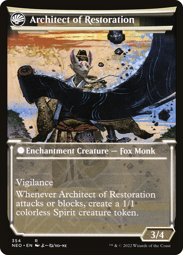 The Restoration of Eiganjo (Showcase) (354) [Kamigawa: Neon Dynasty] - Deck Out Gaming