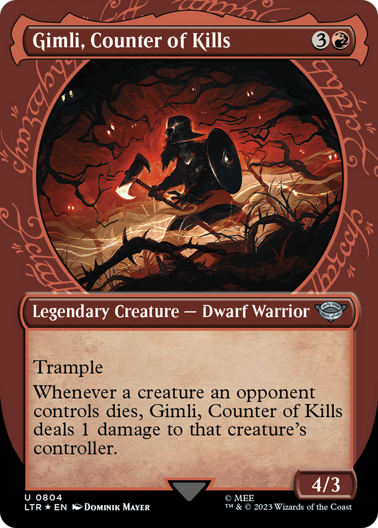 Gimli, Counter of Kills (804) [The Lord of the Rings: Tales of Middle-earth] foil - Deck Out Gaming