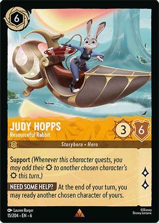 Judy Hopps - Resourceful Rabbit (15/204) [Azurite Sea] - Deck Out Gaming