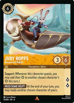 Judy Hopps - Resourceful Rabbit (15/204) [Azurite Sea] Cold Foil - Deck Out Gaming