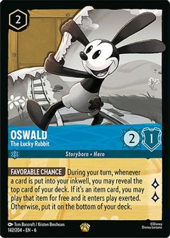Oswald - The Lucky Rabbit (142/204) [Azurite Sea] Cold Foil - Deck Out Gaming
