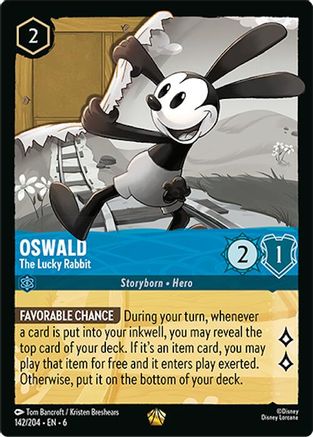 Oswald - The Lucky Rabbit (142/204) [Azurite Sea] Cold Foil - Deck Out Gaming