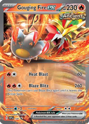 Gouging Fire ex - 144 (144) [SV: Scarlet & Violet Promo Cards] Holofoil - Deck Out Gaming