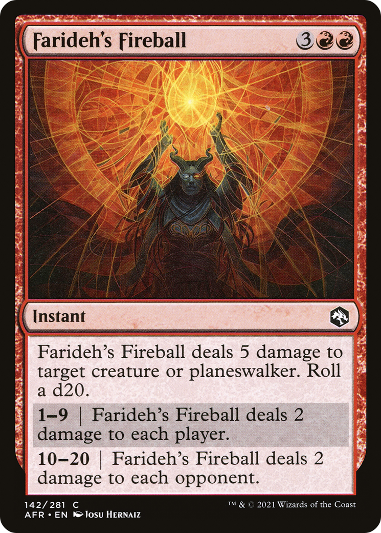 Farideh's Fireball (142) [Adventures in the Forgotten Realms] - Deck Out Gaming
