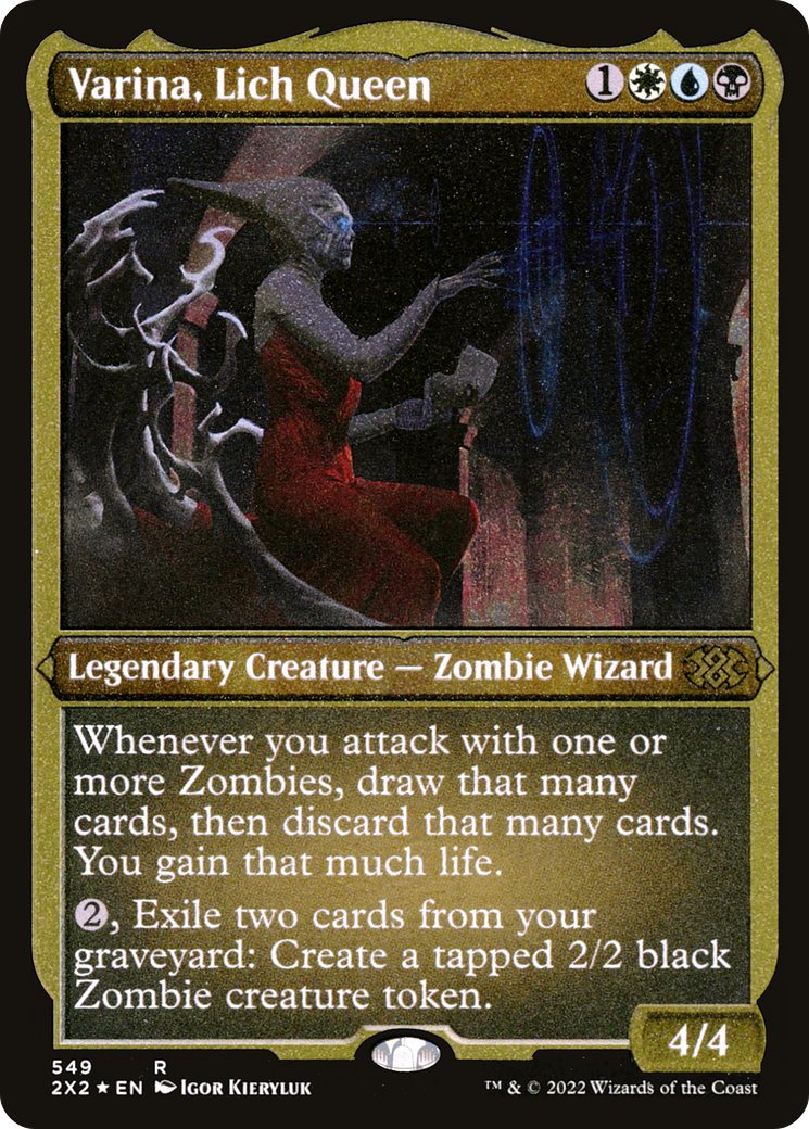 Varina, Lich Queen (Foil Etched) (549) [Double Masters 2022] foil - Deck Out Gaming