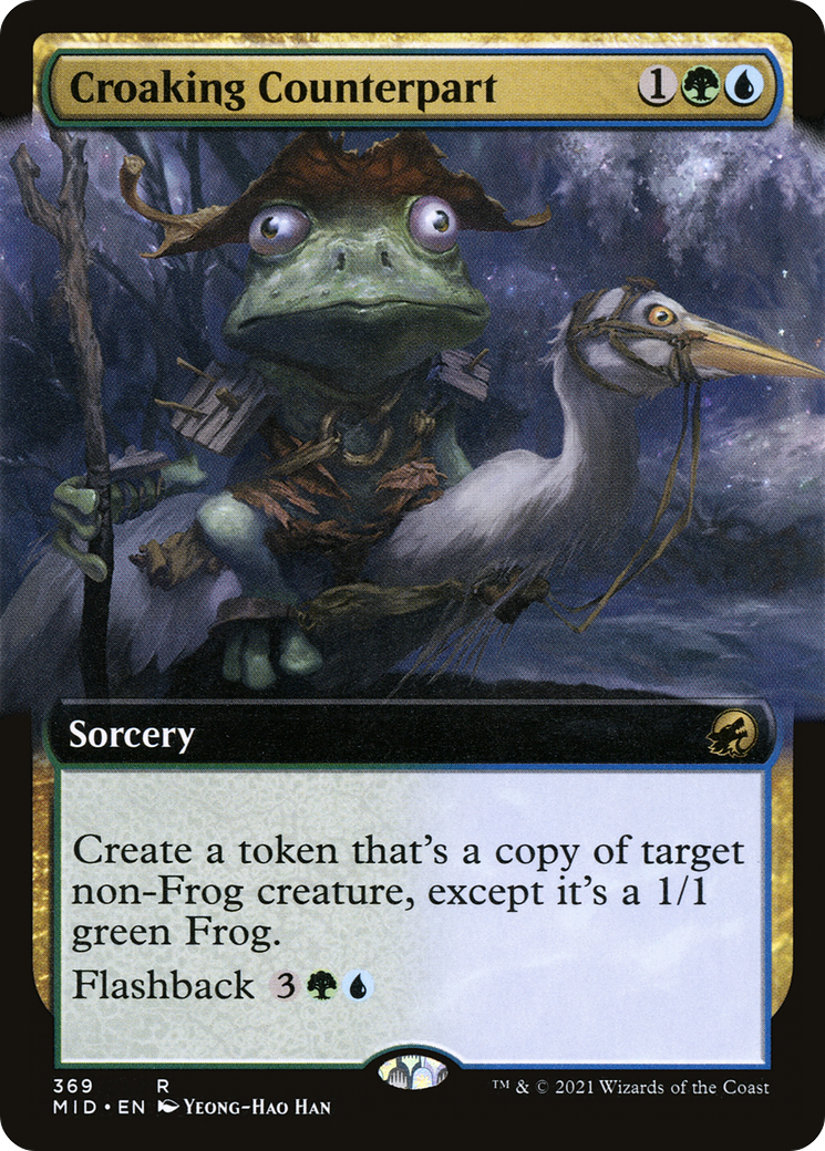 Croaking Counterpart (Extended Art) (369) [Innistrad: Midnight Hunt] - Deck Out Gaming