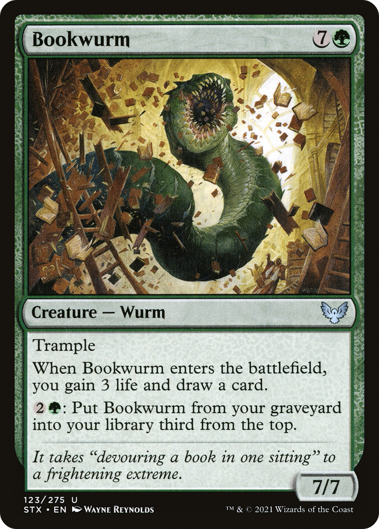 Bookwurm (123) [Strixhaven: School of Mages] foil - Deck Out Gaming
