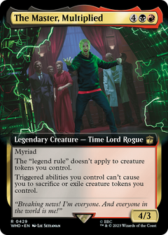 The Master, Multiplied (Extended Art) (429) [Doctor Who] foil - Deck Out Gaming