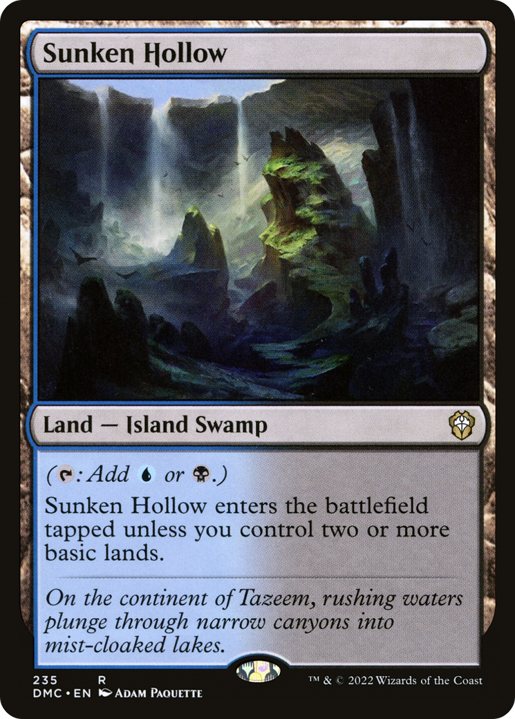 Sunken Hollow (235) [Commander: Dominaria United]-1