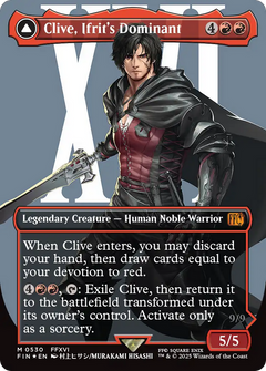 Clive, Ifrit's Dominant // Ifrit, Warden of Inferno (530) (Surge Foil) [FINAL FANTASY] foil - Deck Out Gaming