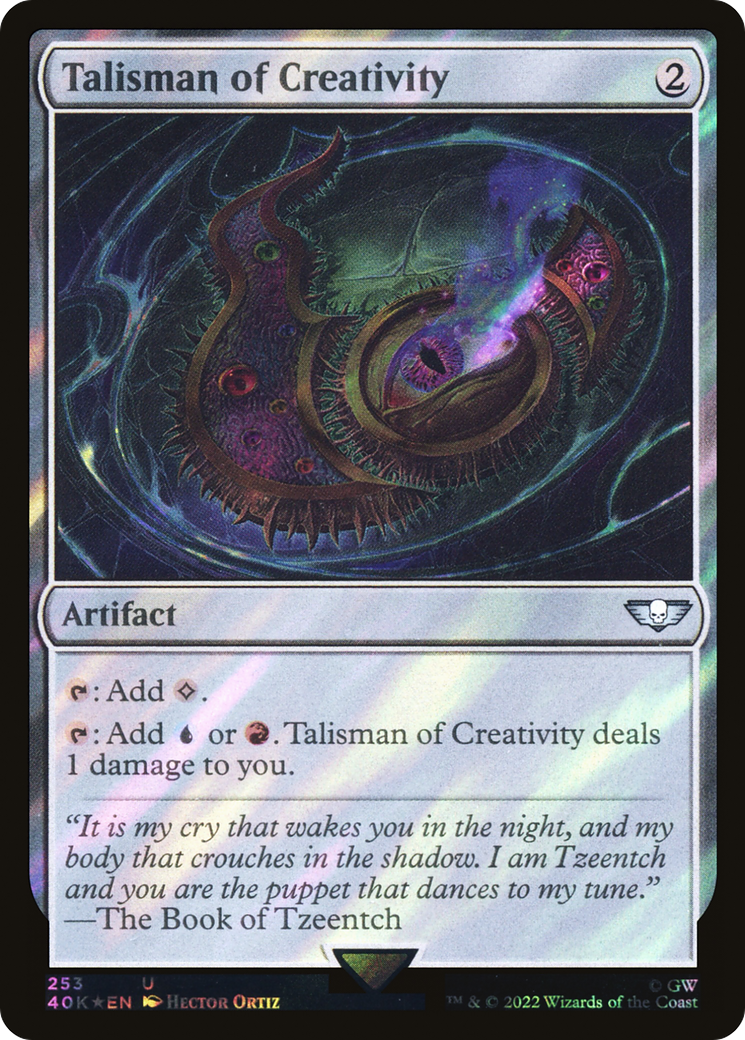 Talisman of Creativity (Surge Foil) (253) [Warhammer 40,000 Commander] foil - Deck Out Gaming