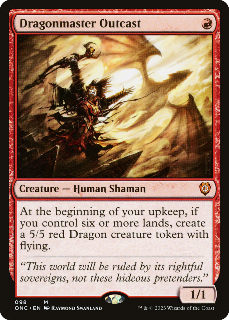 Dragonmaster Outcast (98) [Phyrexia: All Will Be One Commander] - Deck Out Gaming