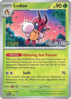 Ledian - 133 (Prerelease) [Staff] (133) [SV: Scarlet & Violet Promo Cards] Reverse Holofoil - Deck Out Gaming