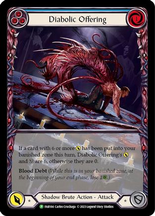 Diabolic Offering - FAB164 (FAB164) [Flesh and Blood: Promo Cards] Rainbow Foil - Deck Out Gaming