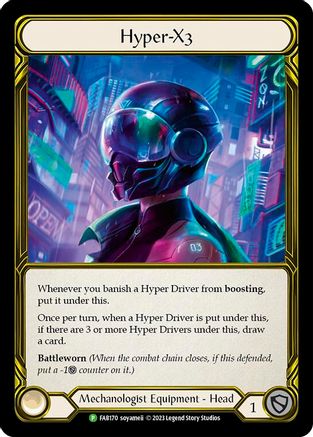 Hyper-X3 - FAB170 (FAB170) [Flesh and Blood: Promo Cards] Cold Foil - Deck Out Gaming