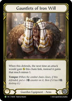 Gauntlets of Iron Will - FAB181 (FAB181) [Flesh and Blood: Promo Cards] Cold Foil - Deck Out Gaming