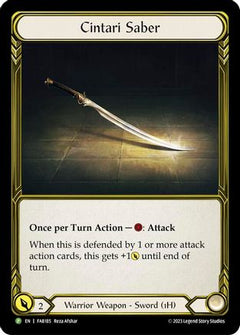 Cintari Saber - FAB185 (FAB185) [Flesh and Blood: Promo Cards] Cold Foil - Deck Out Gaming