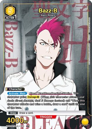 Bazz-B (011) (R*) (UE01BT/BLC-1-011) [BLEACH: Thousand-Year Blood War] Foil - Deck Out Gaming