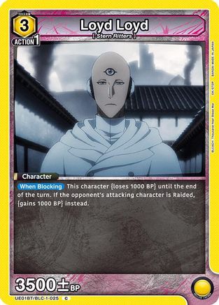 Loyd Loyd (UE01BT/BLC-1-025) [BLEACH: Thousand-Year Blood War] - Deck Out Gaming