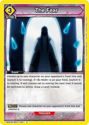 The Fear (UE01BT/BLC-1-031) [BLEACH: Thousand-Year Blood War] - Deck Out Gaming