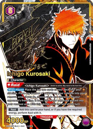 Ichigo Kurosaki (041) (SR**) (UE01BT/BLC-1-041) [BLEACH: Thousand-Year Blood War] Foil