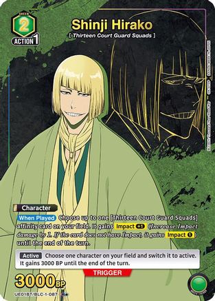Shinji Hirako (087) (R*) (UE01BT/BLC-1-087) [BLEACH: Thousand-Year Blood War] Foil - Deck Out Gaming