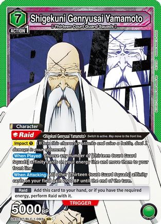 Shigekuni Genryusai Yamamoto (093) (UE01BT/BLC-1-093) [BLEACH: Thousand-Year Blood War] Foil