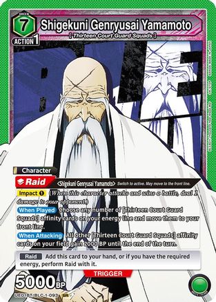 Shigekuni Genryusai Yamamoto (093) (UE01BT/BLC-1-093) [BLEACH: Thousand-Year Blood War] Foil - Deck Out Gaming