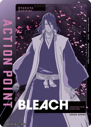 Action Point Card (AP02) (Byakuya Kuchiki) (UE01BT/BLC-1-AP02) [BLEACH: Thousand-Year Blood War] Foil - Deck Out Gaming