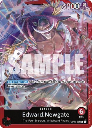 Edward.Newgate (OP02-001) (OP02-001) [Starter Deck 15: RED Edward.Newgate] Foil - Deck Out Gaming