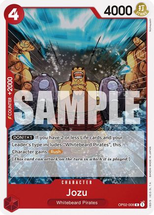 Jozu (OP02-008) [Starter Deck 15: RED Edward.Newgate] - Deck Out Gaming