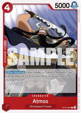 Atmos (ST15-001) [Starter Deck 15: RED Edward.Newgate] - Deck Out Gaming
