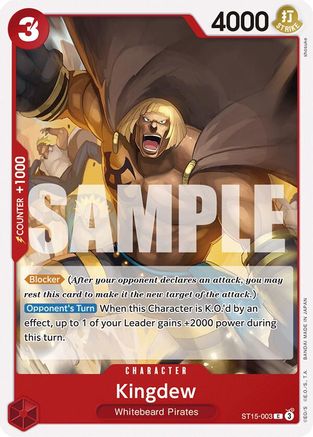 Kingdew (ST15-003) [Starter Deck 15: RED Edward.Newgate] - Deck Out Gaming