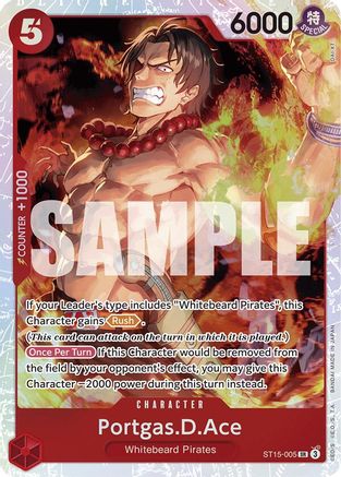 Portgas.D.Ace (ST15-005) [Starter Deck 15: RED Edward.Newgate] Foil - Deck Out Gaming