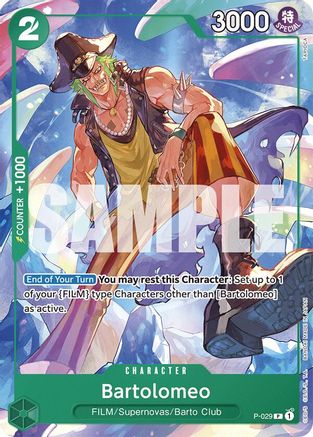 Bartolomeo (P-029) [Starter Deck 16: GREEN Uta] - Deck Out Gaming