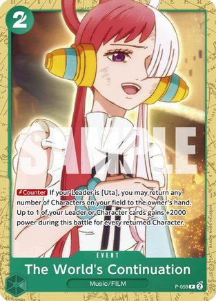The World's Continuation (P-059) [Starter Deck 16: GREEN Uta] - Deck Out Gaming