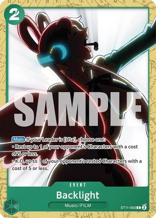 Backlight (ST11-003) [Starter Deck 16: GREEN Uta] - Deck Out Gaming