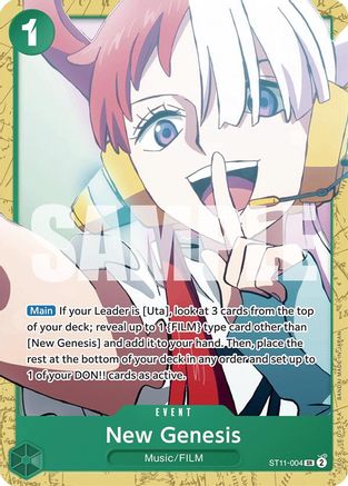 New Genesis (ST11-004) [Starter Deck 16: GREEN Uta] - Deck Out Gaming