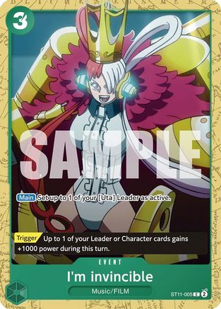 I'm invincible (ST11-005) [Starter Deck 16: GREEN Uta] - Deck Out Gaming