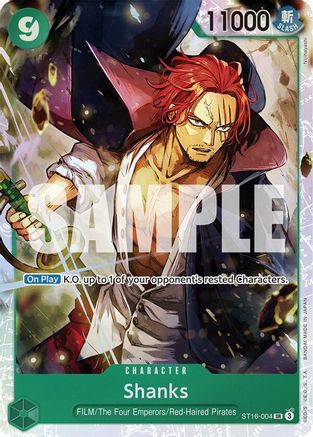 Shanks (ST16-004) [Starter Deck 16: GREEN Uta] Foil - Deck Out Gaming