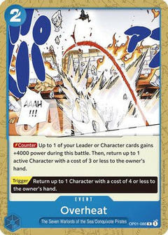 Overheat (OP01-086) [Starter Deck 17: BLUE Donquixote Doflamingo] - Deck Out Gaming